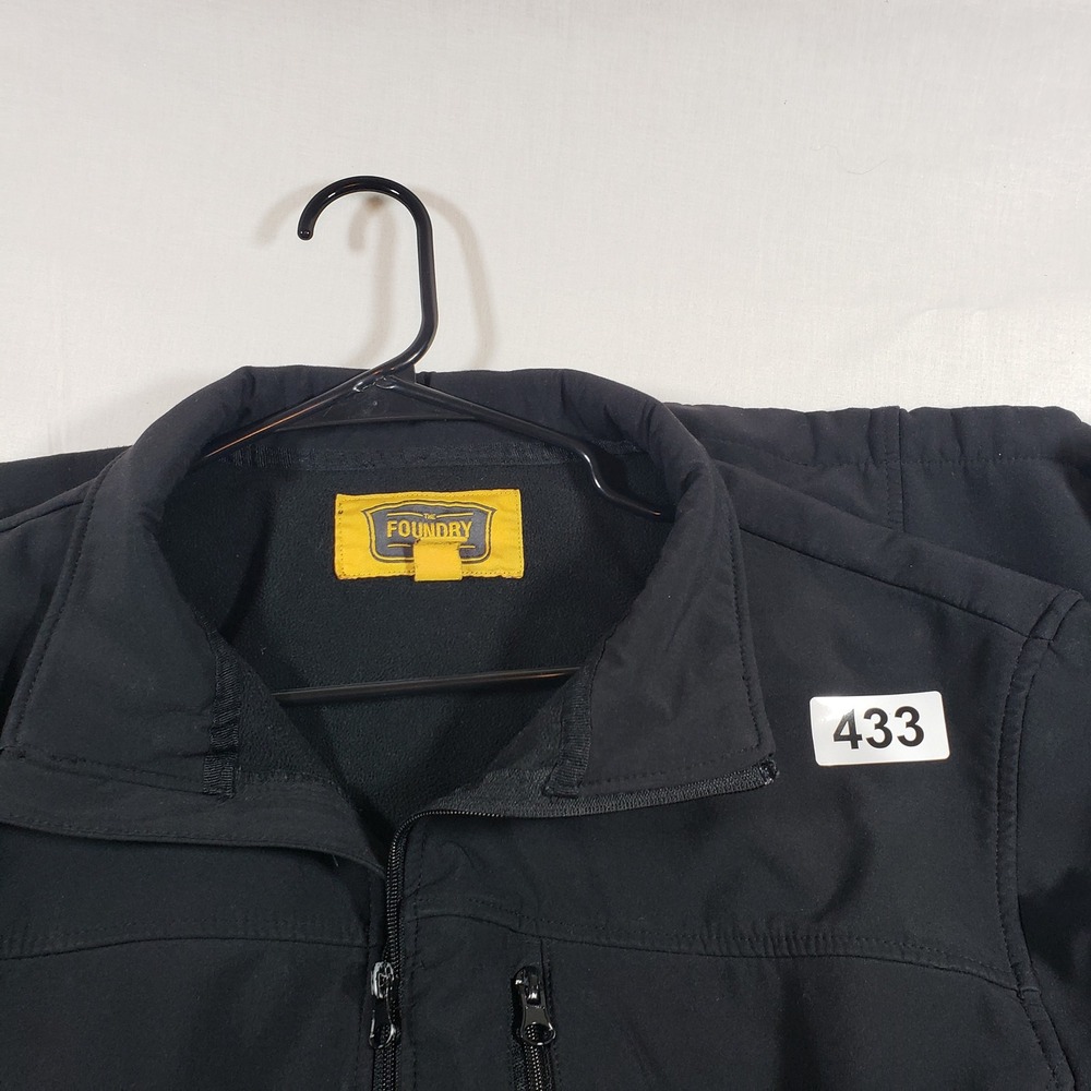 The Foundry Supply‎ Co Mens LT Black Softshell Jacket Full Zip Outdoor - Picture 6 of 6